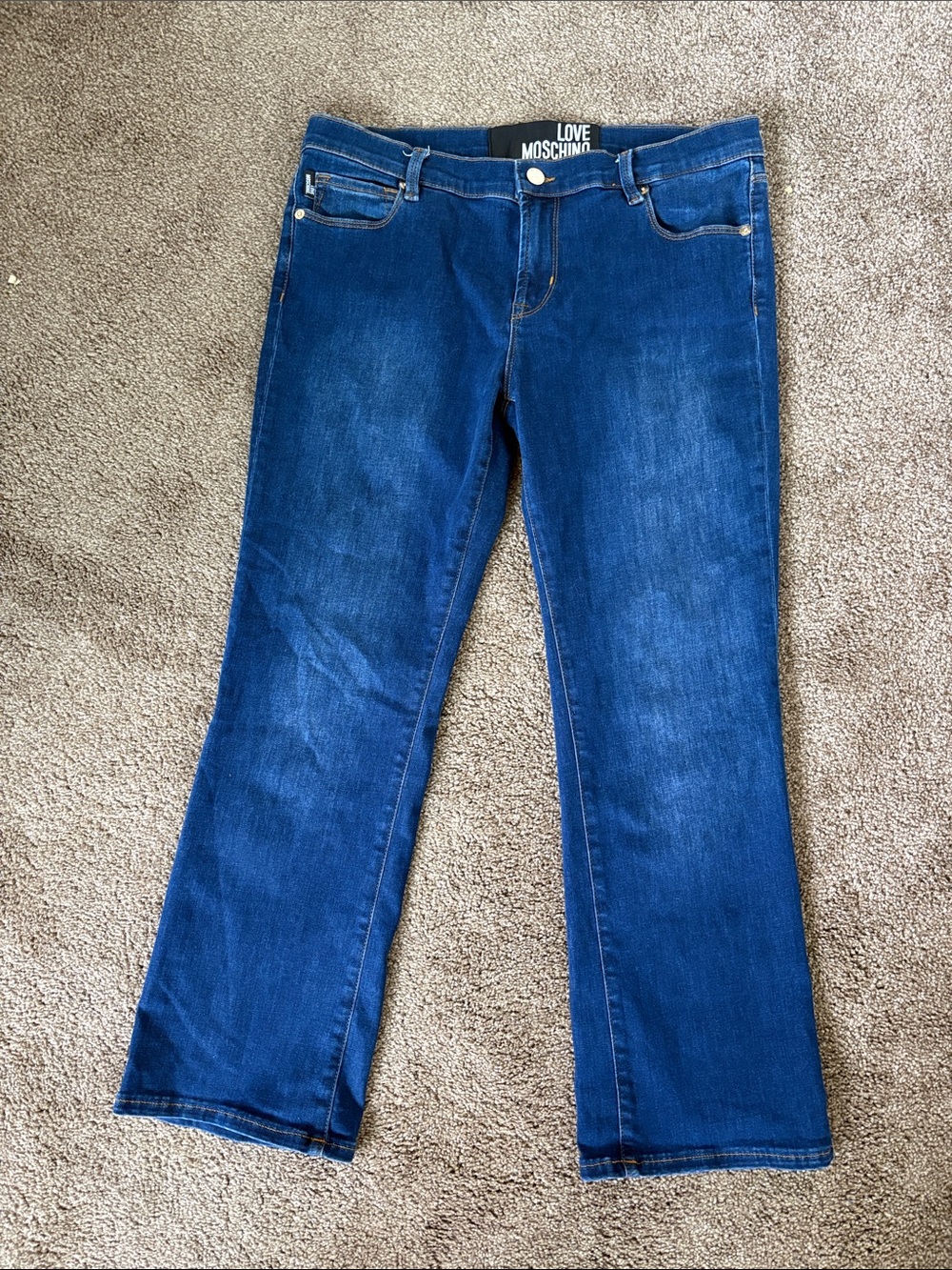 Love Moschino Dark Blue Flare Jeans